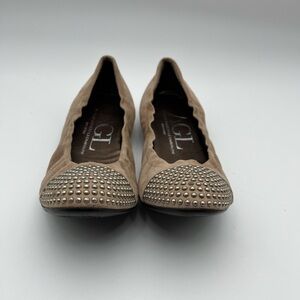 AGL Beige Studded Flats